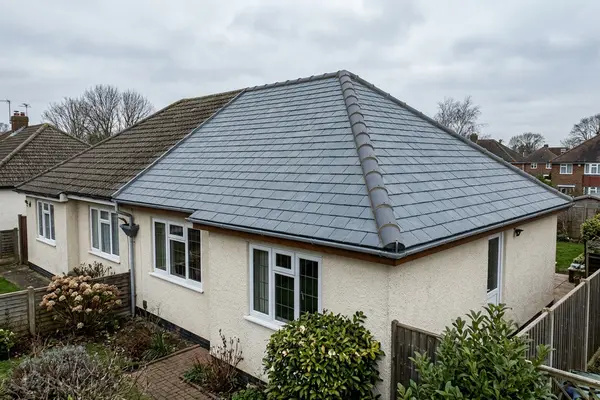 Illustration of a slate roof